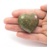 Unakite Crystal Heart - 4cm (Alignment, Healing, Perseverance)