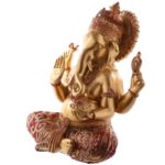Gold and Red Ganesh Statue